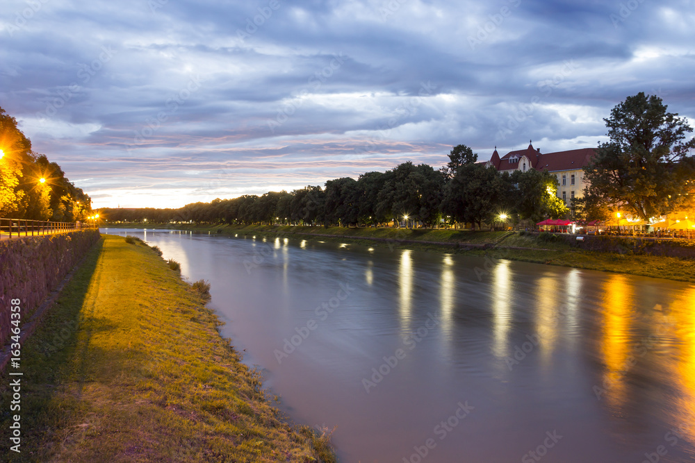 Fototapeta premium River Uzh, Uzhgorod, Ukraine