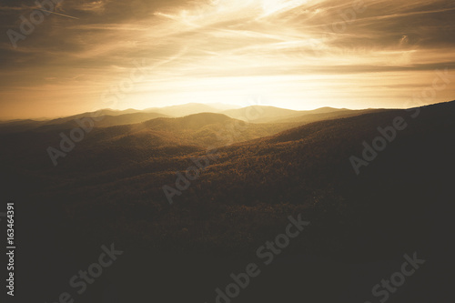 Skyline Drive Sunset - Shenandoah Valley Virginia