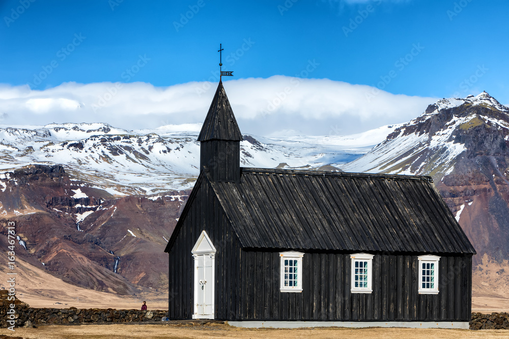 Black Church of Budir in Iceland