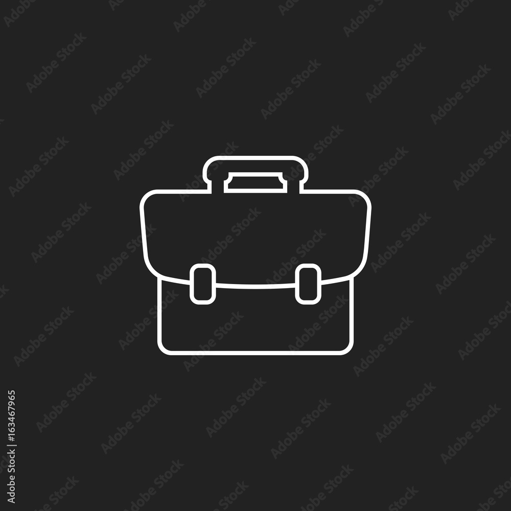 Suitcase vector icon. Luggage illustration in line style. Suitcase vector icon. Luggage illustration in line style.