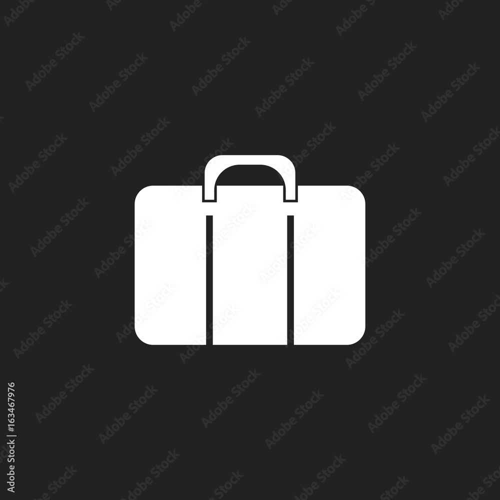 Suitcase vector icon. Luggage illustration in flat style. Suitcase vector icon. Luggage illustration in flat style.