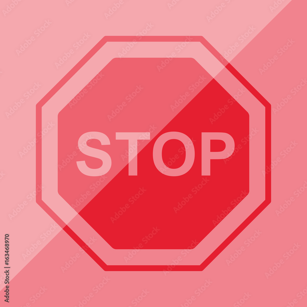 Button Stopschild Button Stopschild