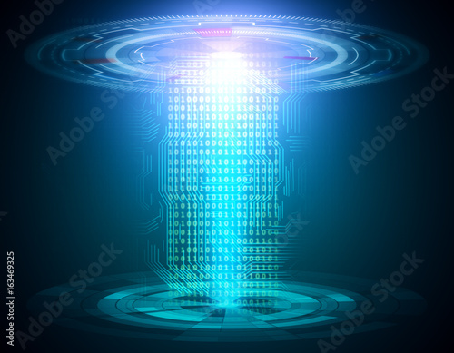 Fototapeta Naklejka Na Ścianę i Meble -  Blue teleportation station