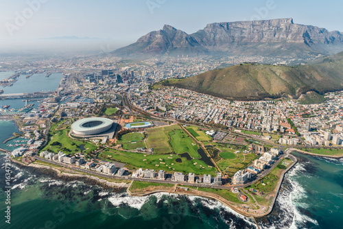 Cape Town, South Africa (aerial view) photo