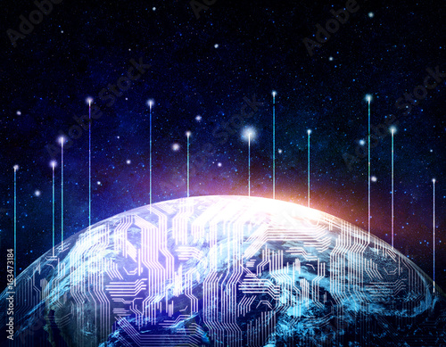 Fototapeta Naklejka Na Ścianę i Meble -  Global communications concept