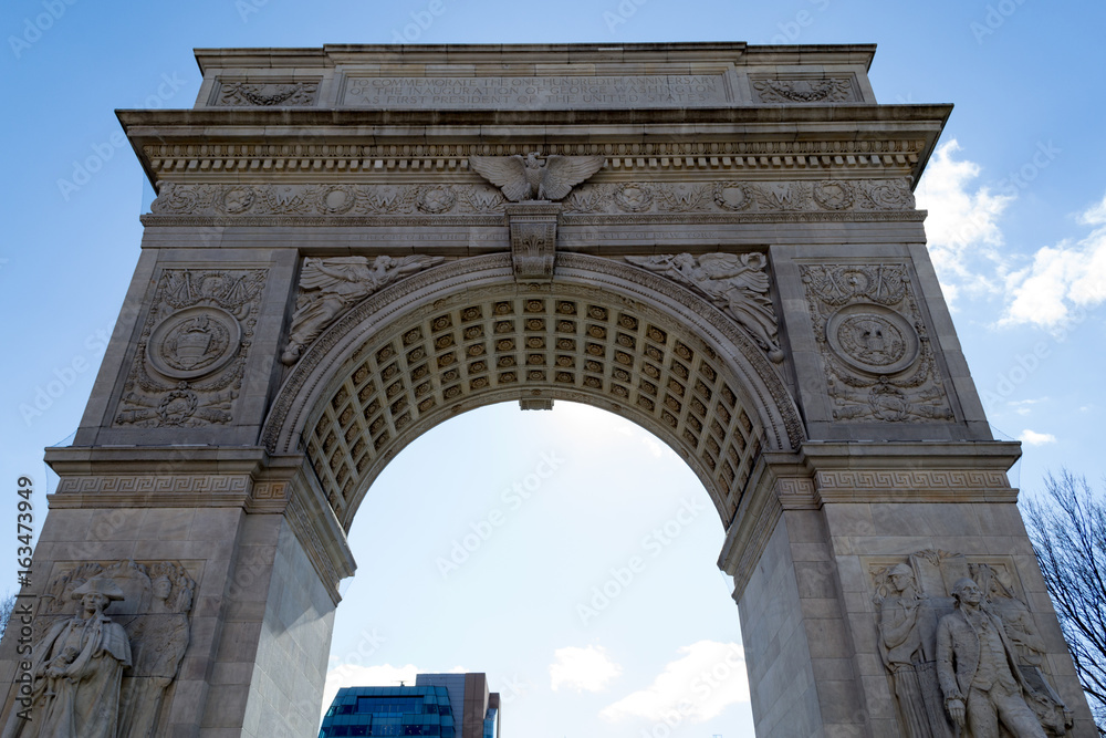 Arch in Washington Square park in Greenwich village in NYC