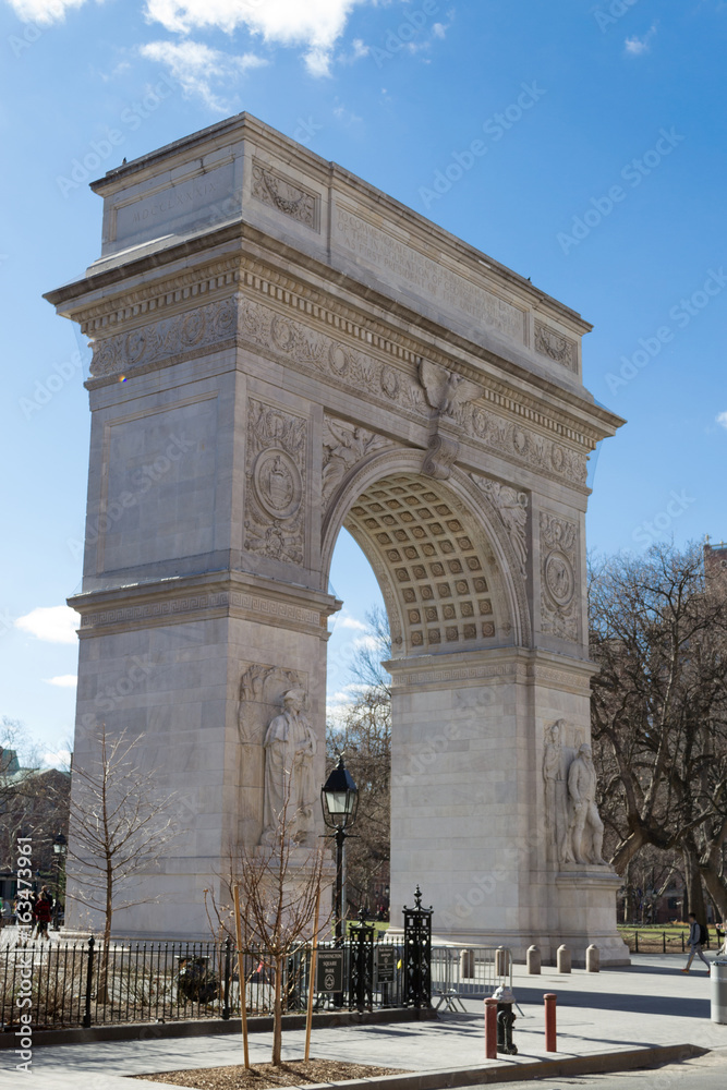Arch in Washington Square park in Greenwich village in NYC