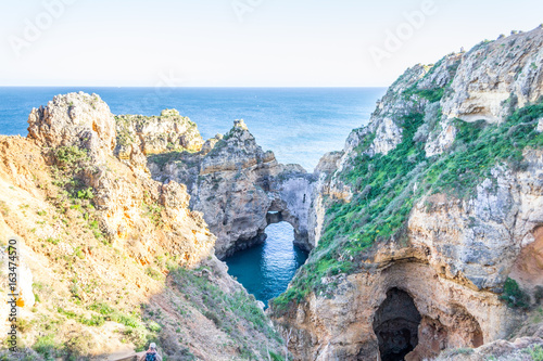 Cliffs and rock formations at Ponta da Piedade (Lagos, Portugal)