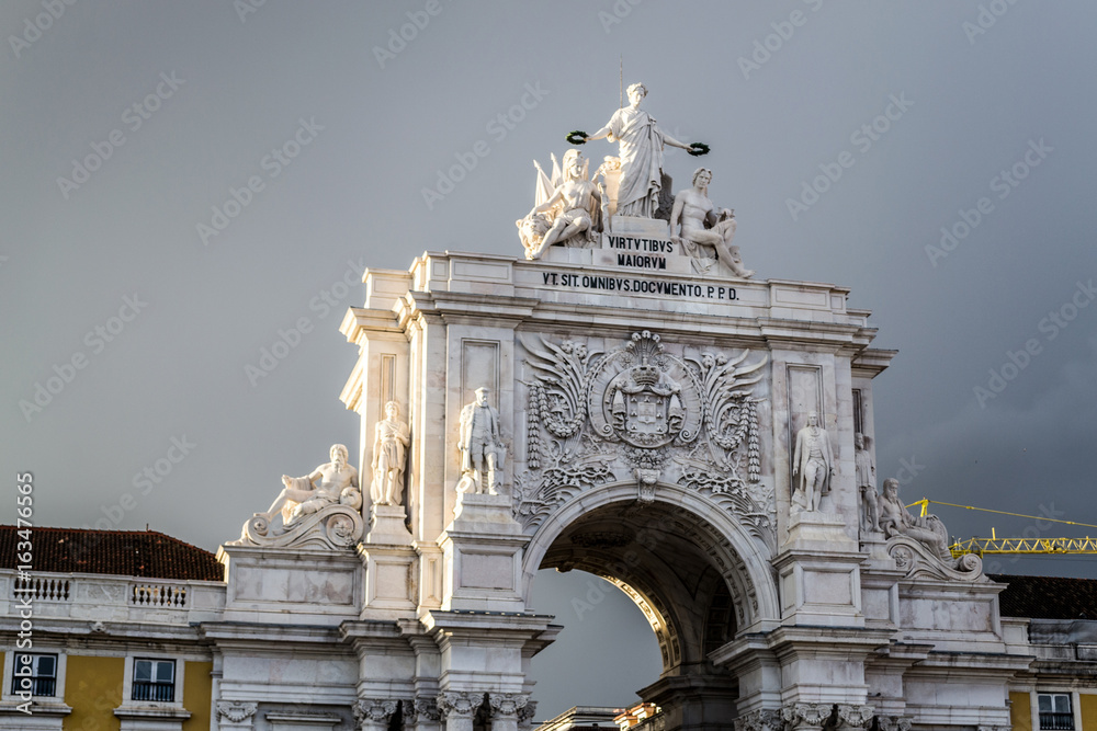 Arco da Rua Augusta at Praca do Comercio (Lisbon, Portugal)