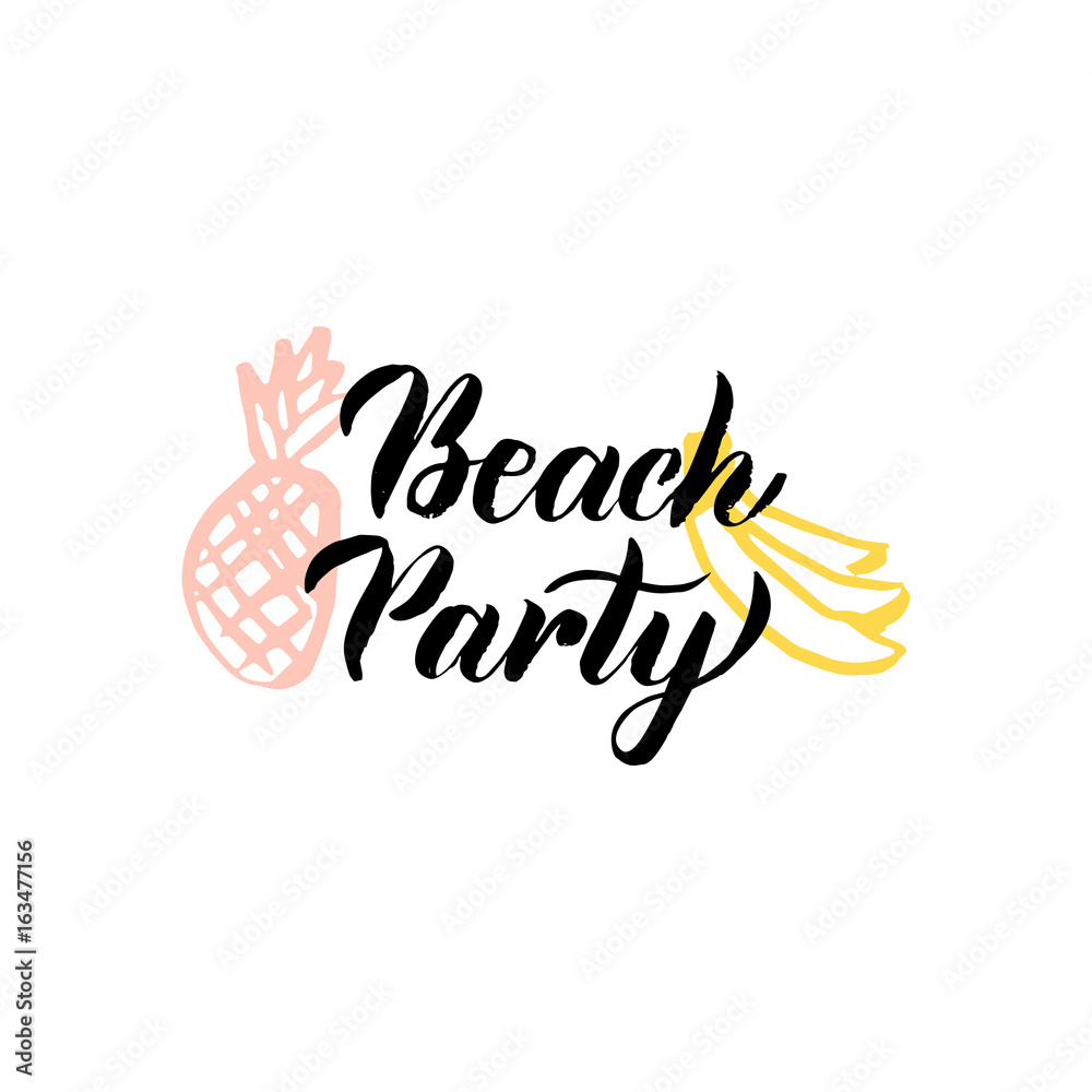 Beach Party Lettering