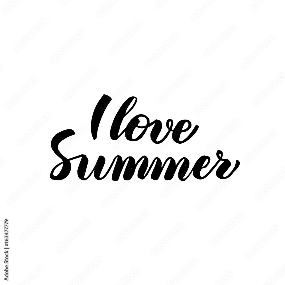 Love Summer Handwritten Calligraphy