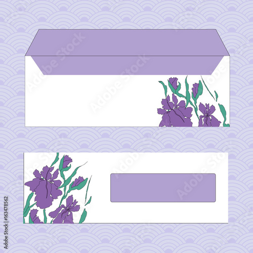 Envelopes for letters, front and back.
