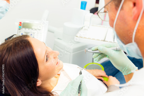 Young Woman At The Dentist