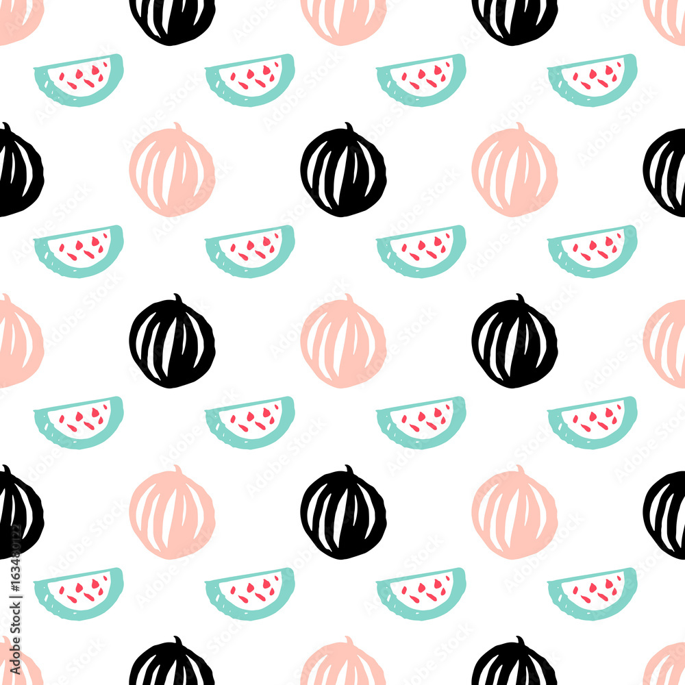 Watermelon Berry Seamless Pattern Watermelon Berry Seamless Pattern