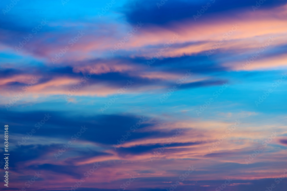 beautiful clouds and the morning sky. background and wallpaper.