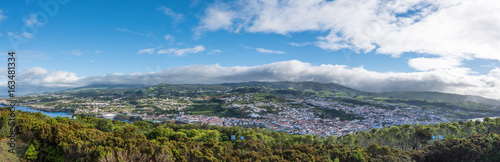 Terceira: Blick vom Monte Brasil auf  Angro do Heroismo © Bernd