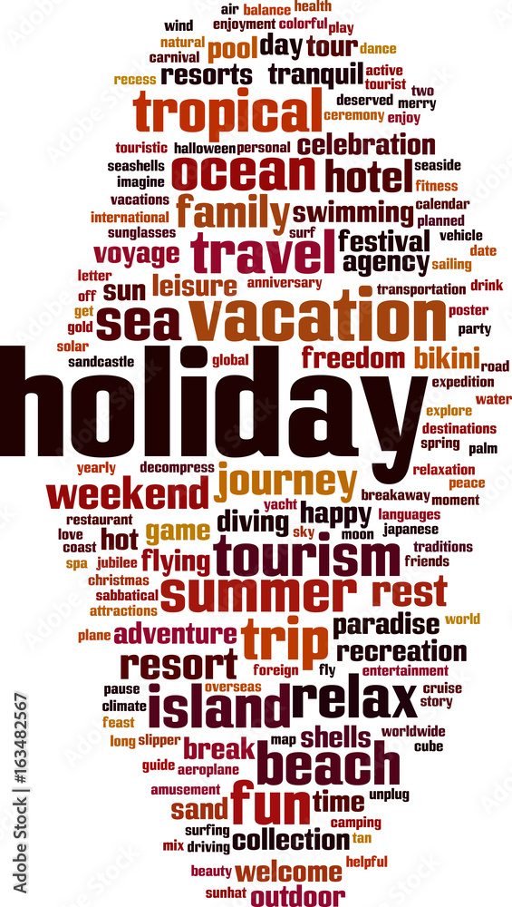 Holiday word cloud Holiday word cloud