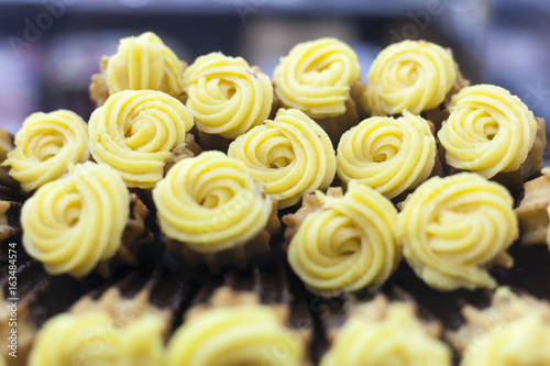 Custard filled churros photo