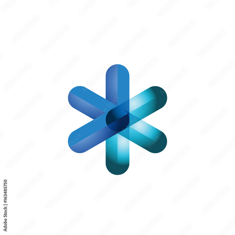 Obraz premium plus shape color multiply logo