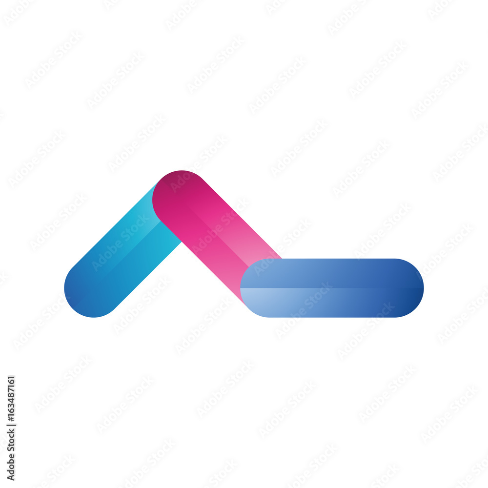A letter color multiply logo A letter color multiply logo
