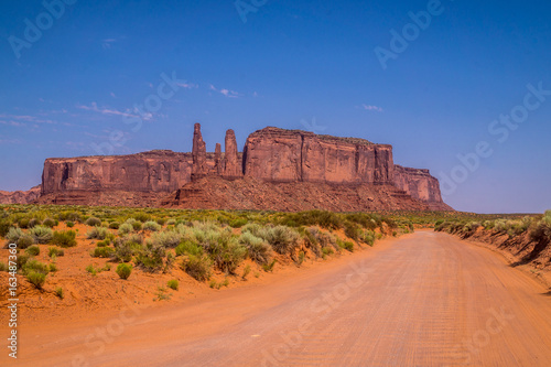 National Park Monument Valley. Journey Through Deserted Arizona