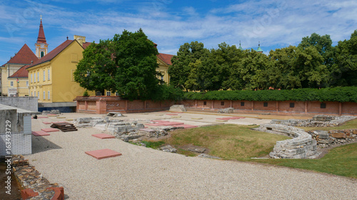 The necropolis of the Hungarian kings in the town of Szekesfehervar - the ruins of a former cathedral destroyed by the Turks,