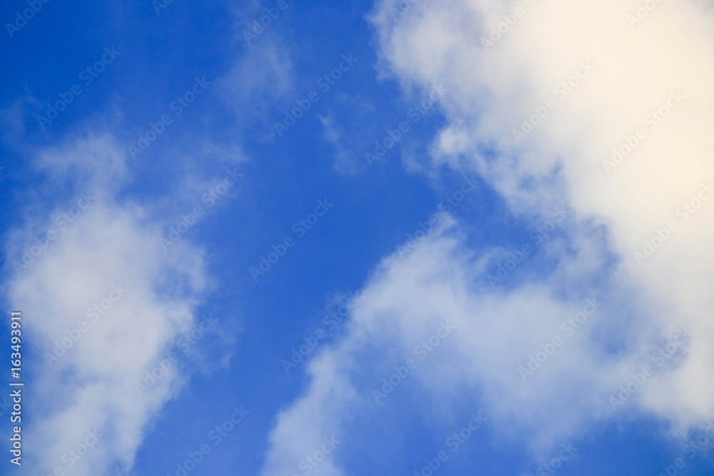 blue sky with cloud on background