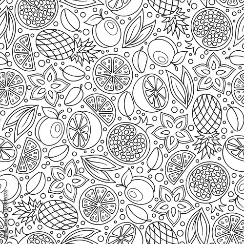 Coloring book page. Adult antistress therapy.