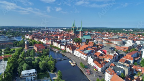 Luftaufnahme Hansestadt Lübeck photo