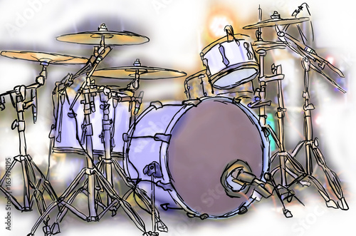 Modern drum set
