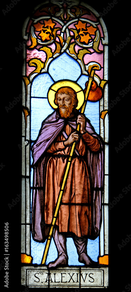 Fototapeta premium Sant'Alessio; vetrata del Duomo di Piacenza