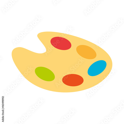 paint pallette isolated icon vector illustration design