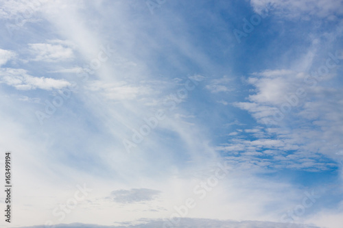 Beautiful blue sky with cloud for background. © fortsite