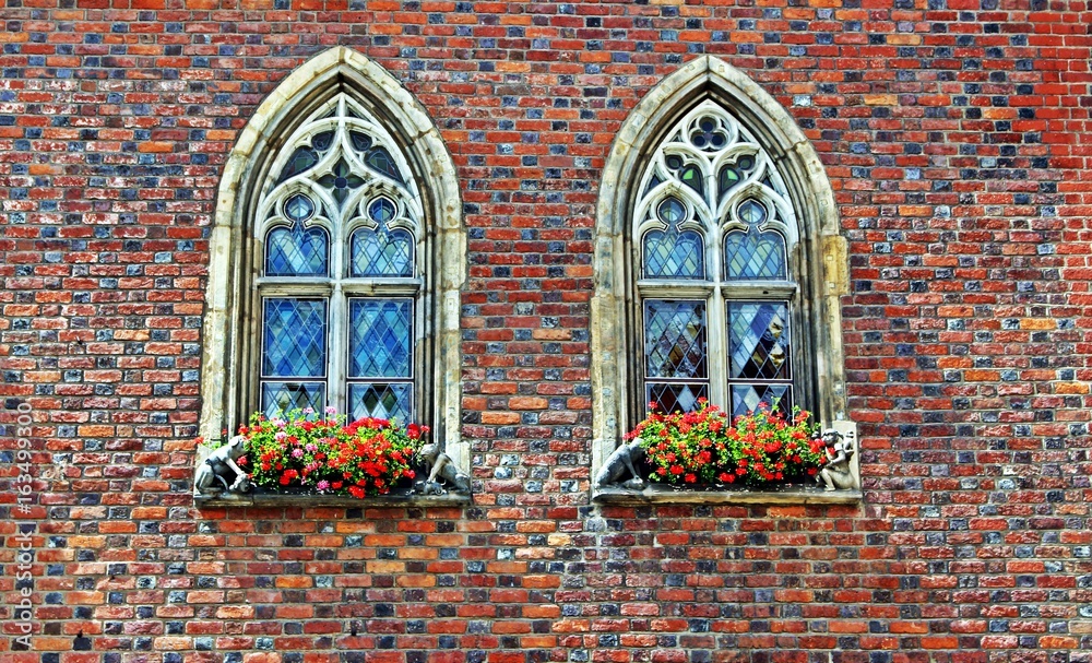 Gotyckie okna - obrazy, fototapety, plakaty 