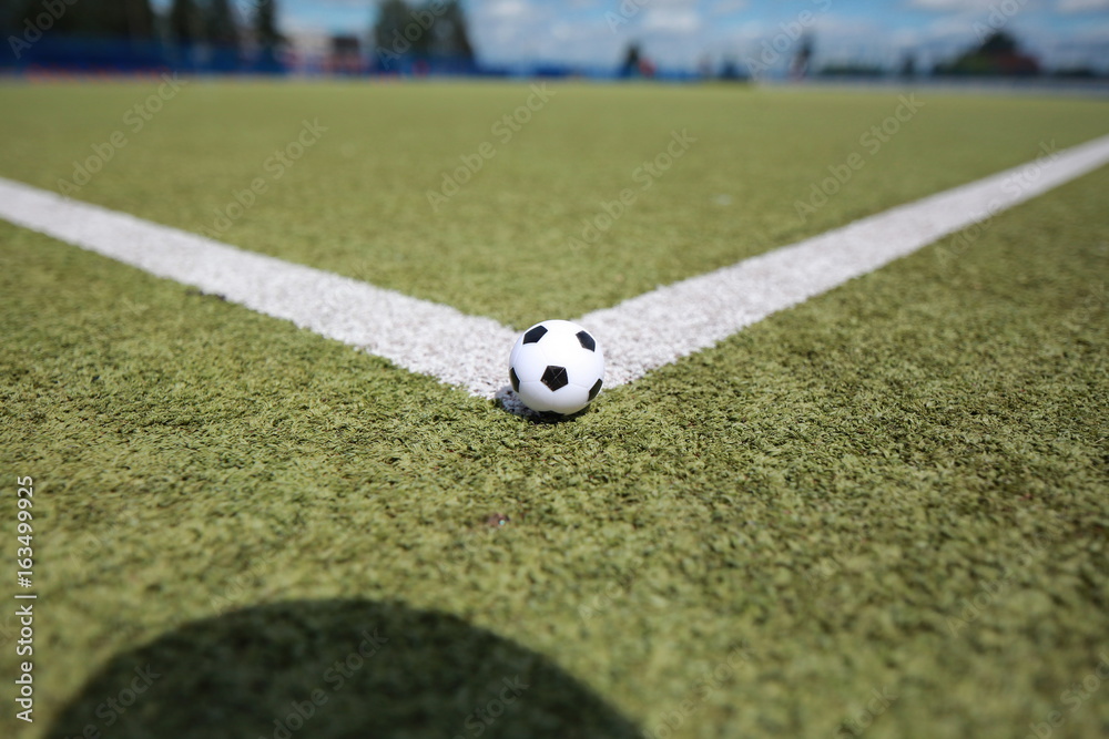 Obraz premium Soccer ball for corner kick