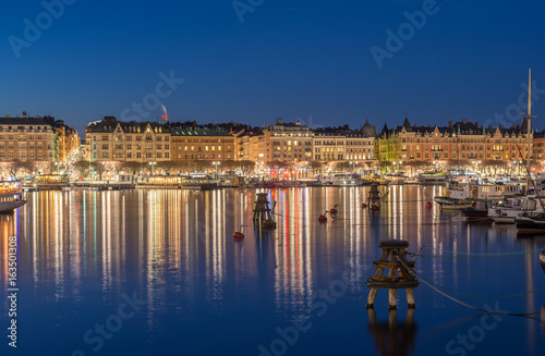 Strandvägen i Stockholm sett från Skeppsholmsbron photo