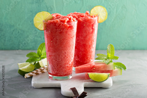 Foto Watermelon slushie with lime