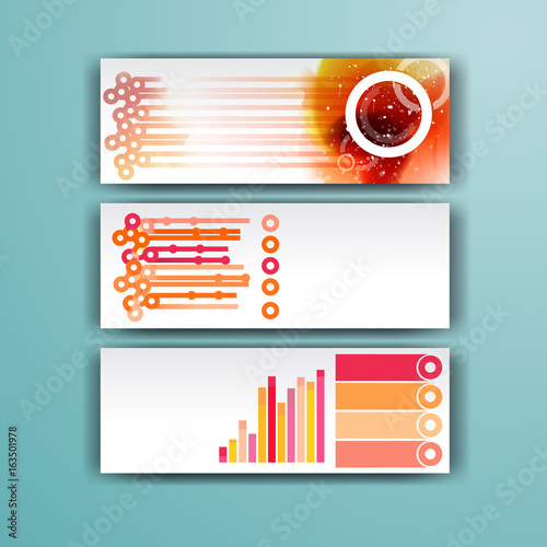 Corporate infographic template with color elements. Vector company business style for brandbook, report and guideline. Stationery template with abstract pattern theme illustration. photo