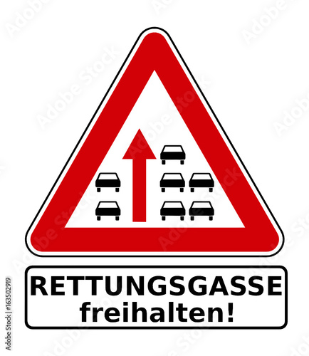 Rettungsgasse freihalten