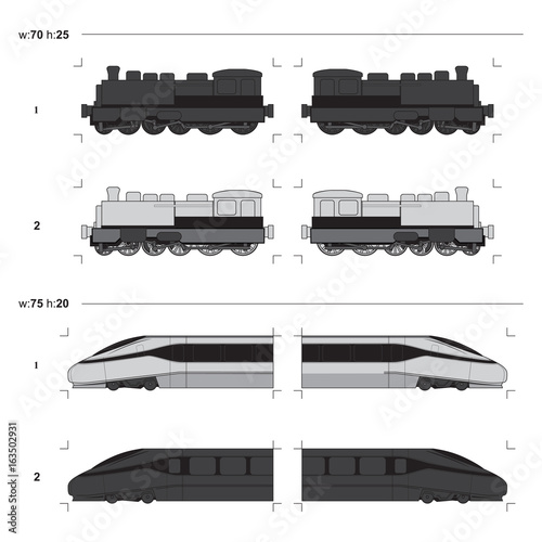 locomotive and train