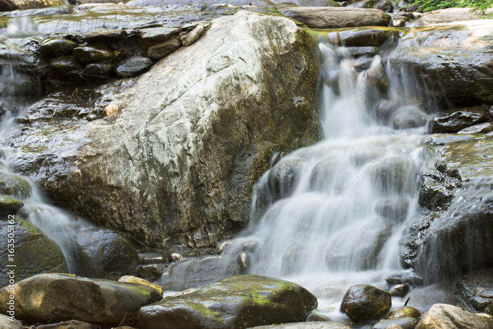 Fototapeta premium waterfall and rock background