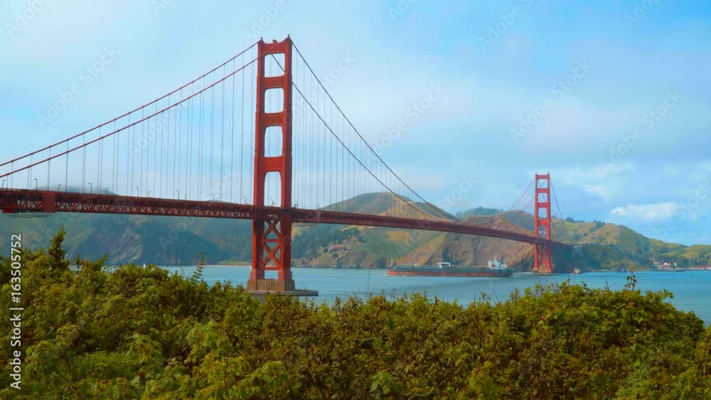 Golden Gate Bridge San Francisco - view from Battery East Park Golden Gate Bridge San Francisco - view from Battery East Park
