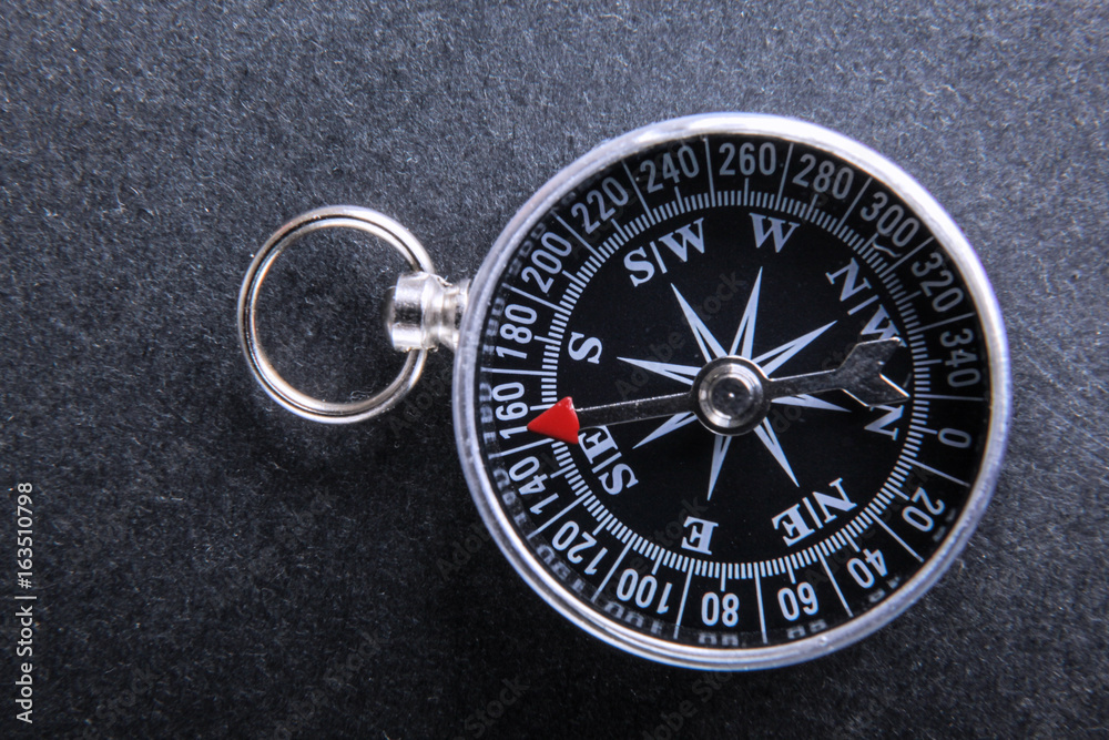 Classic compass isolated on black background Classic compass isolated on black background