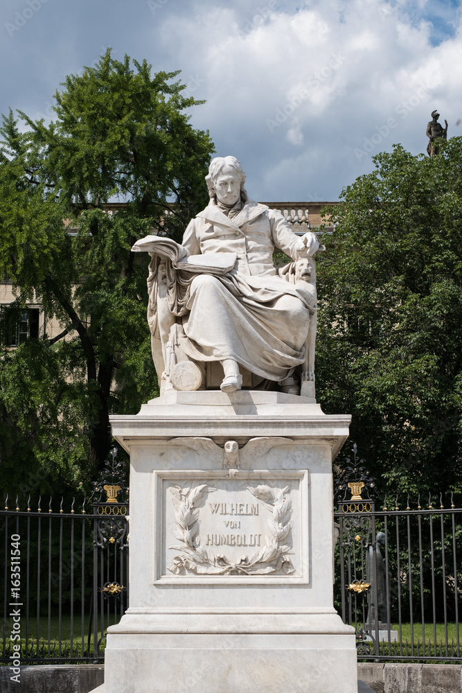 Wilhelm von Humboldt statue at Humboldt University in Berlin