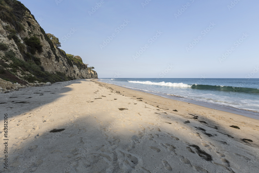 Afternoon at secluded Dume Cove Beach in Malibu California Afternoon at secluded Dume Cove Beach in Malibu California