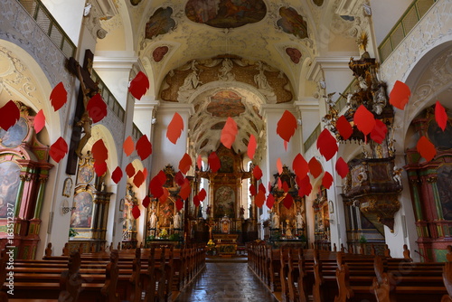 Innenansicht der Basilika 
Kloster St. Trudpert in Münstertal im Breisgau 
 photo