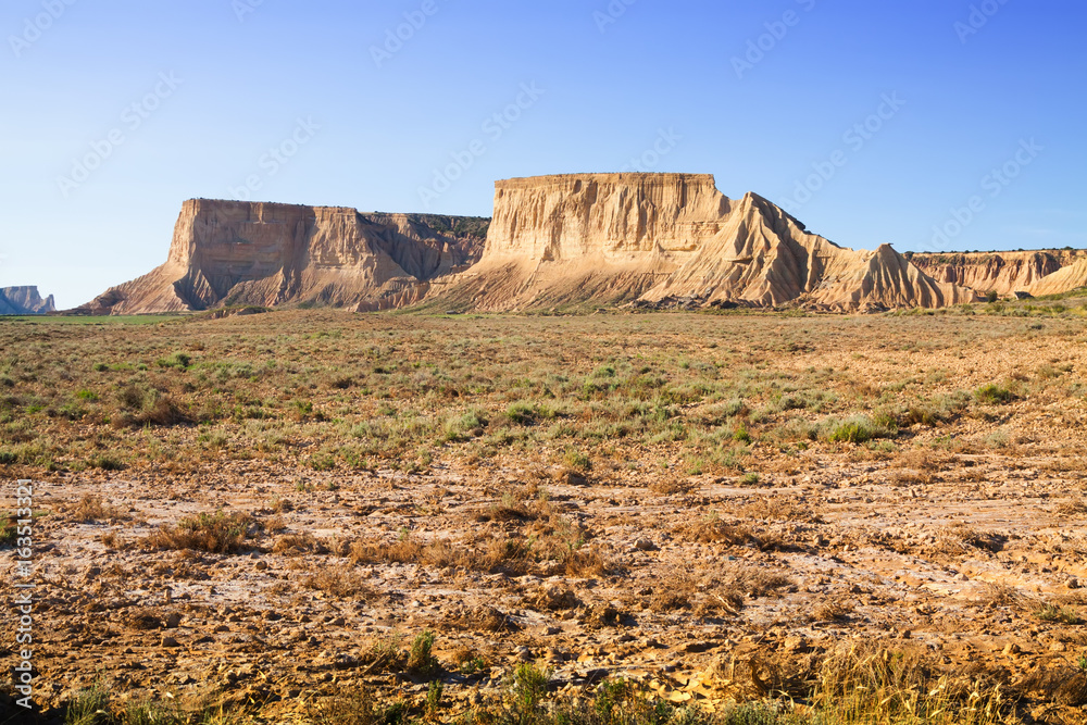 cliff at semi-desert landscape