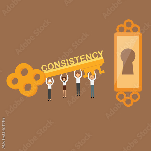 consistency is the key concept of team work on achieving the goals success