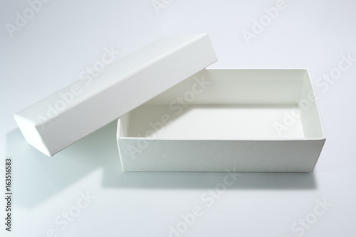 White Box on Gray background