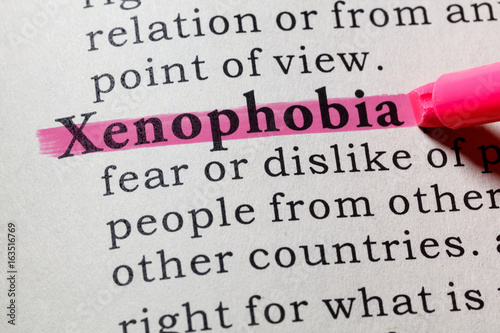 definition of xenophobia photo